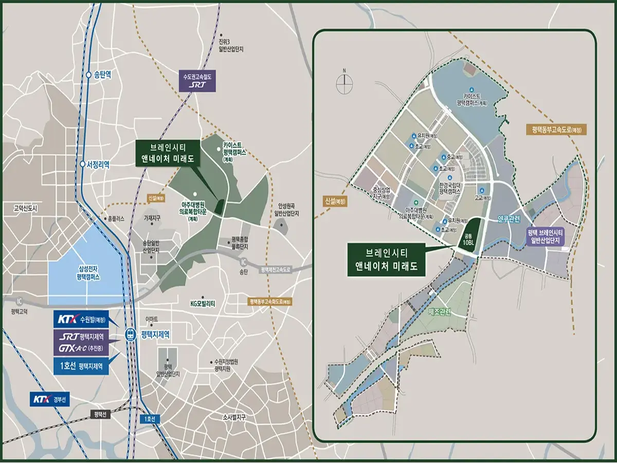 평택 브레인시티의 입지환경